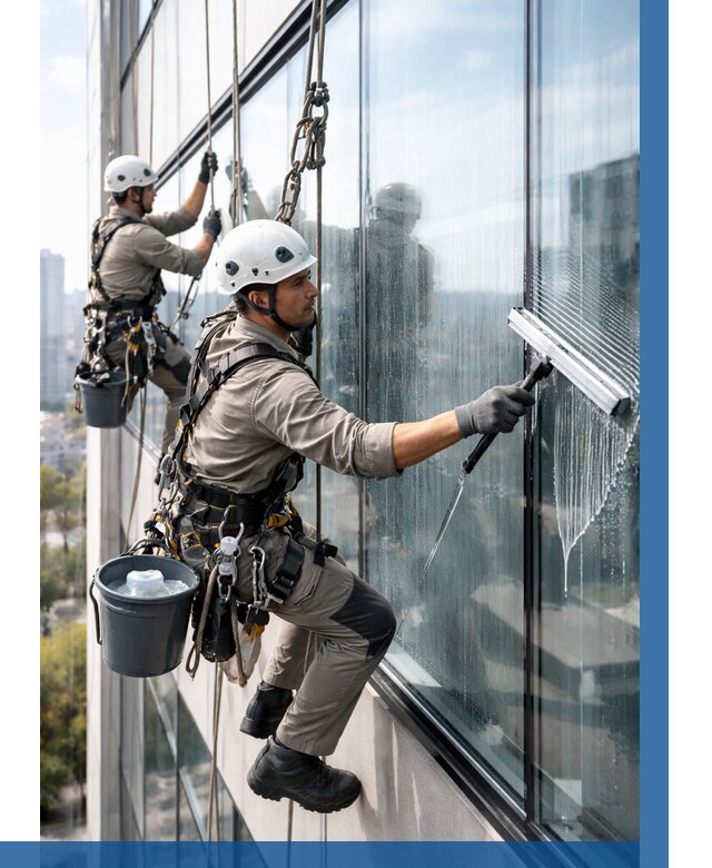 Мойка окон альпинистами в Краснотурьинске от 4785 р. | ВЫСОТНИК-Кту