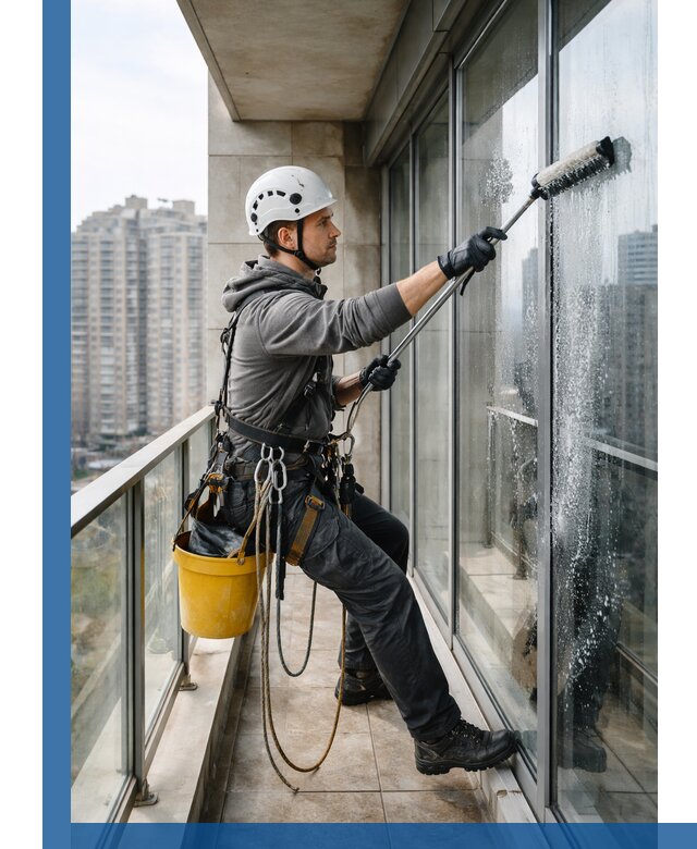 Профессиональная мойка балконного остекления в Краснотурьинске