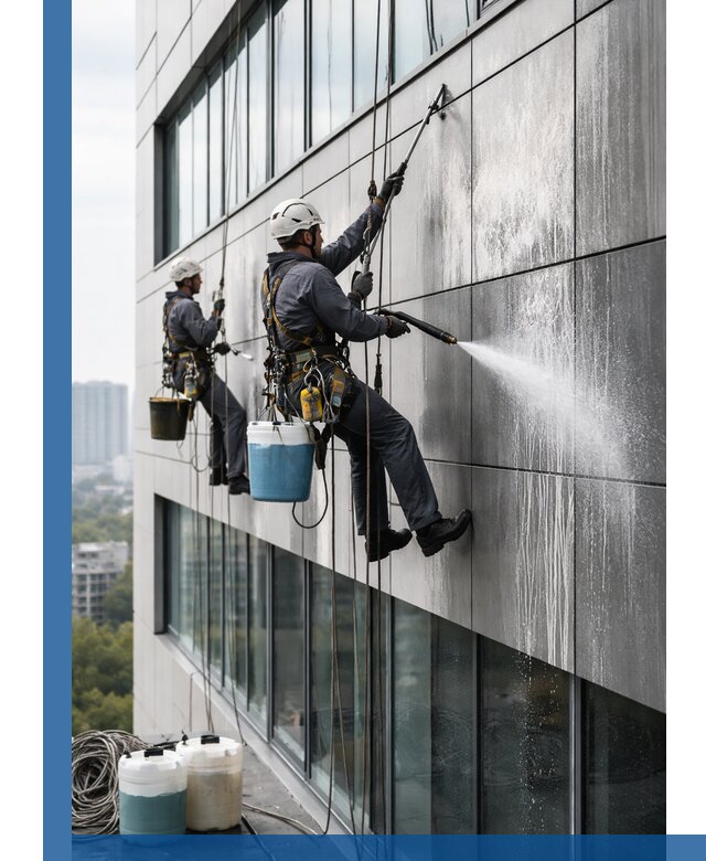 Профессиональная мойка вентилируемых фасадов в Краснотурьинске