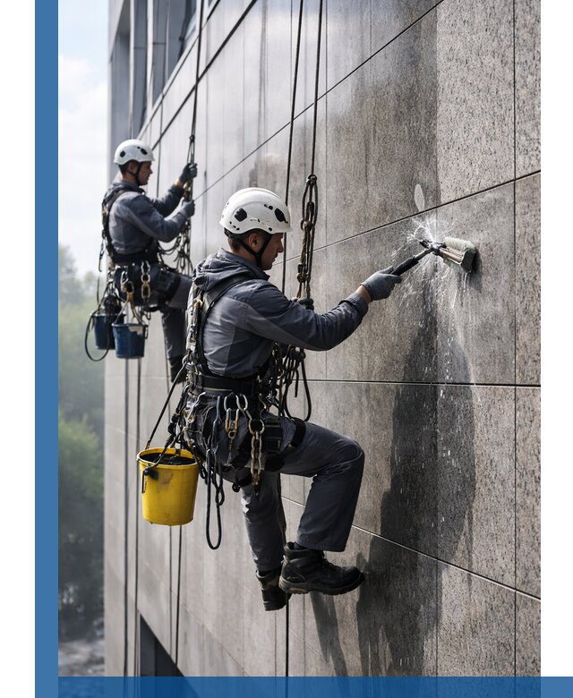 Профессиональная мойка фасада из керамогранита в Краснотурьинске