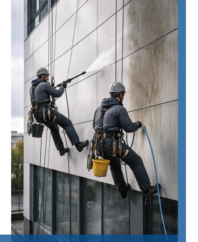 Мойка фасада из композита в Краснотурьинске по цене от 319 р. | ВЫСОТНИК-Кту