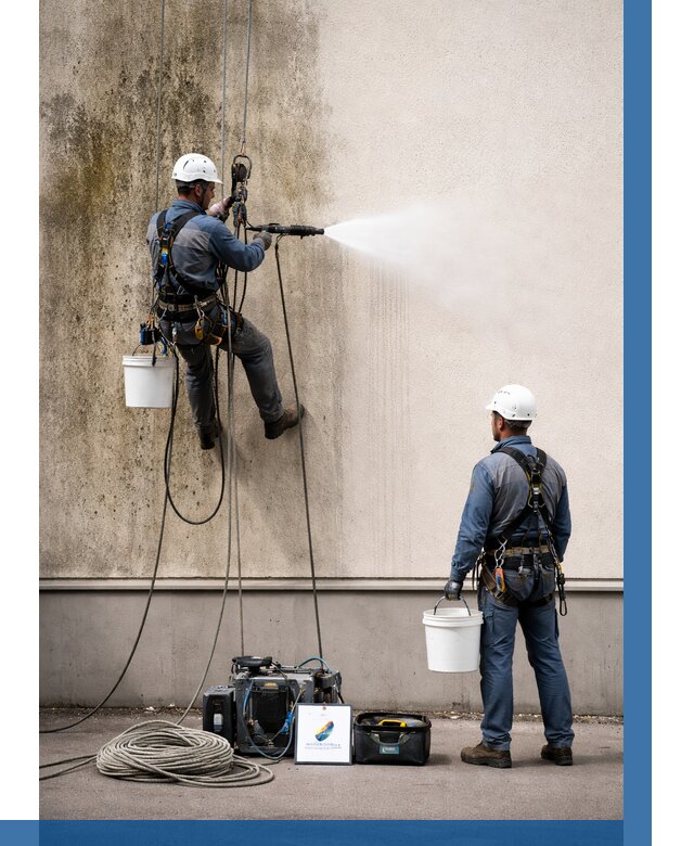 Очистка фасада от плесени в Краснотурьинске от 319 р. | ВЫСОТНИК-Кту