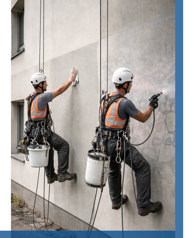 Антиграффити покрытие фасада в Краснотурьинске от 638 р. | ВЫСОТНИК-Кту