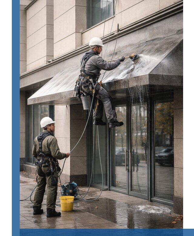 Профессиональная мойка козырьков и навесов в Краснотурьинске