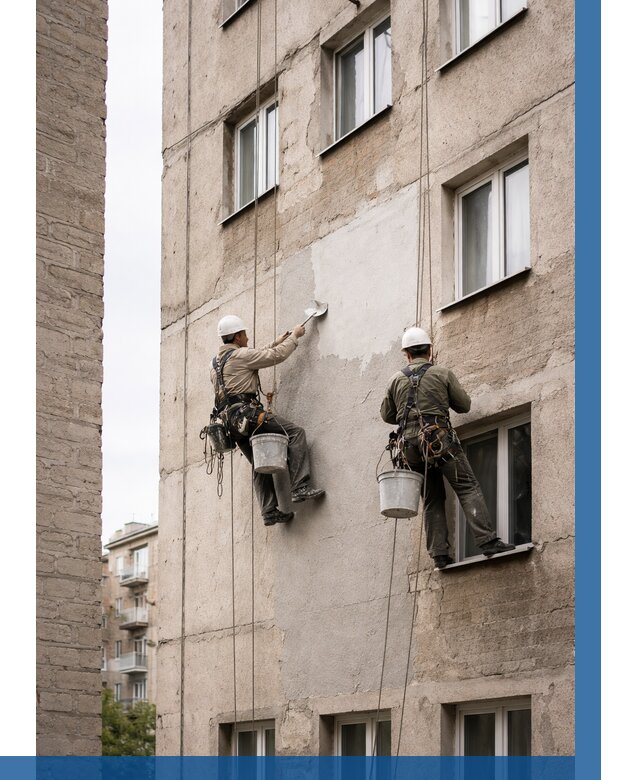 Косметический ремонт фасада в Краснотурьинске от 1170 р. | ВЫСОТНИК-Кту