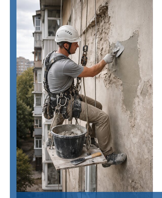 Восстановление фасадной штукатурки в Краснотурьинске с гарантией качества