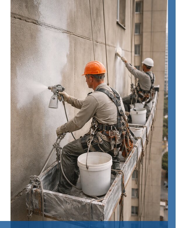 Грунтовка фасада на высоте в Краснотурьинске от 128 р. | ВЫСОТНИК-Кту