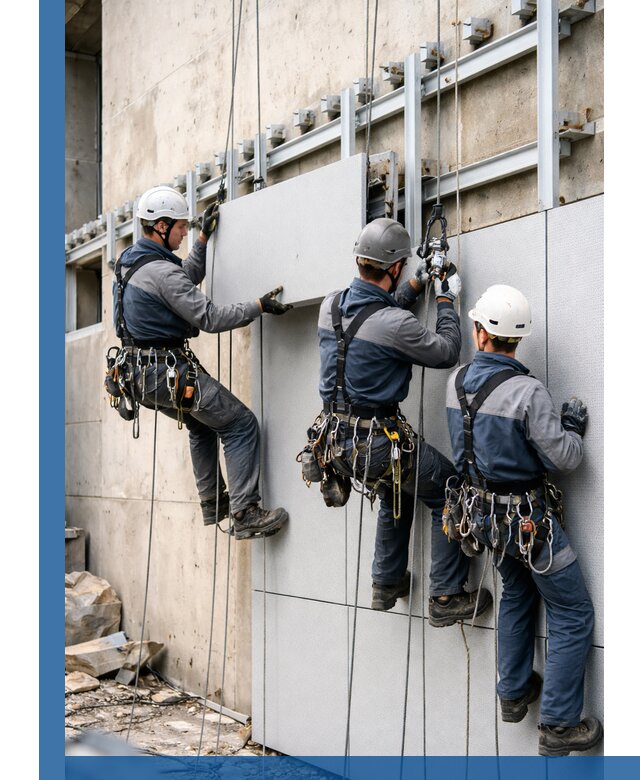 Монтаж вентилируемого фасада в Краснотурьинске под ключ с гарантией качества