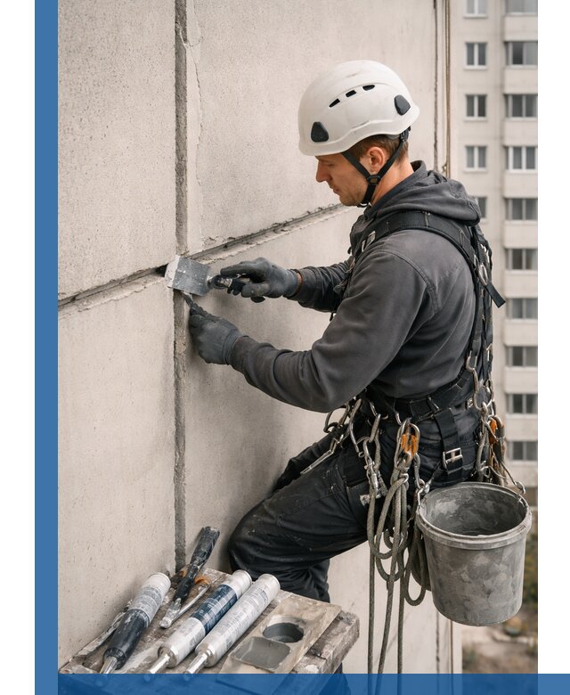 Ремонт межпанельных швов в Краснотурьинске герметизация и восстановление