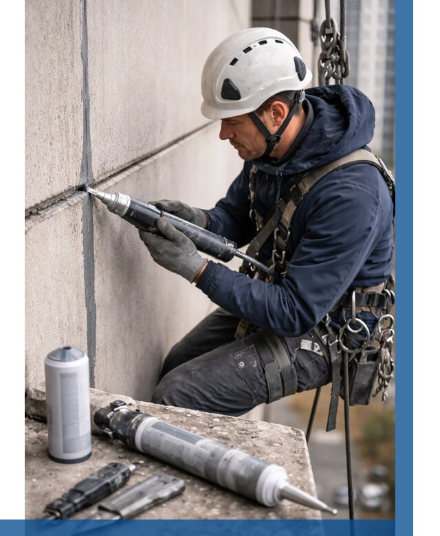 Вторичная герметизация швов в Краснотурьинске от 478 р. | ВЫСОТНИК-Кту