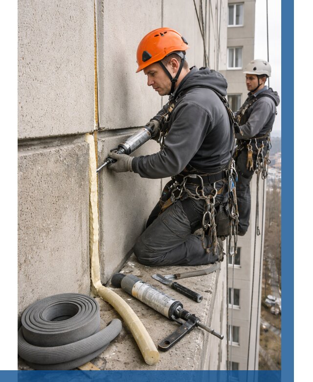 Теплый шов межпанельные швы в Краснотурьинске от 744 р. | ВЫСОТНИК-Кту