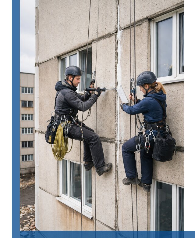 Герметизация межпанельных швов тёплым швом в Краснотурьинске