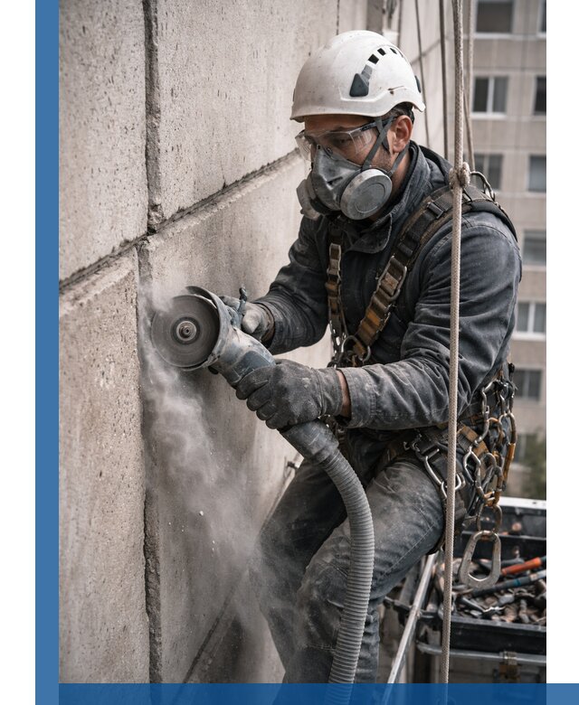 Штробление межпанельных швов в Краснотурьинске качественно и быстро