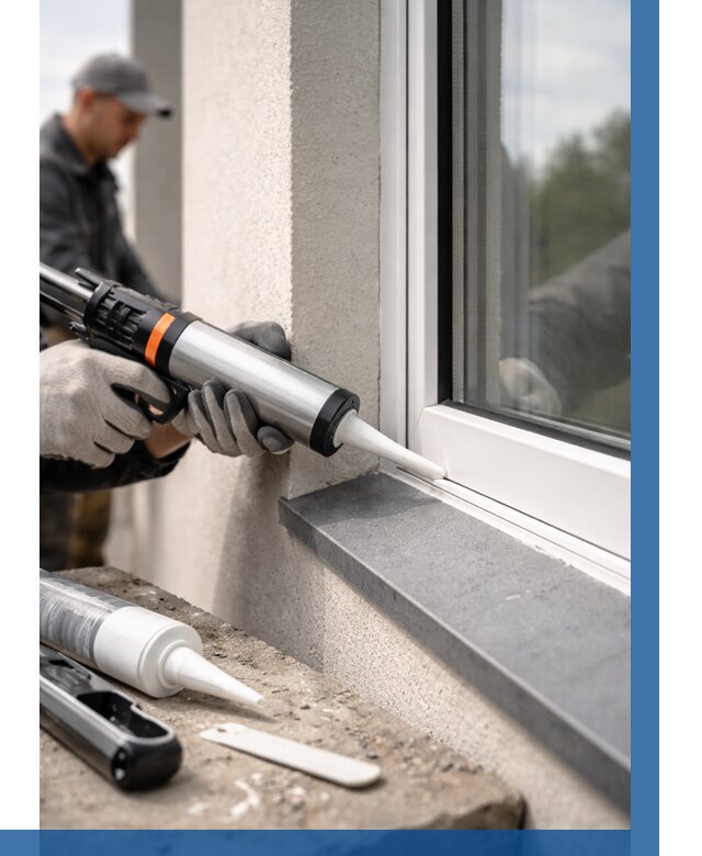 Герметизация монтажных швов окон в Краснотурьинске от 691 р. | ВЫСОТНИК-Кту