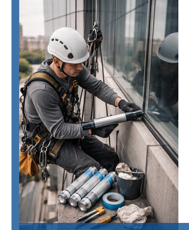 Герметизация стыков витража в Краснотурьинске для герметичных фасадов