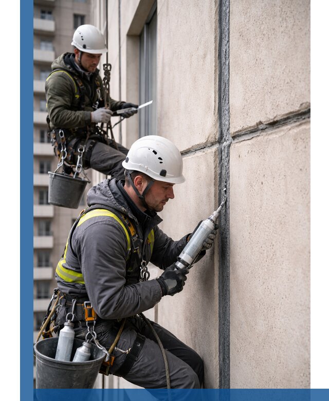 Герметизация деформационных швов фасада в Краснотурьинске качественно