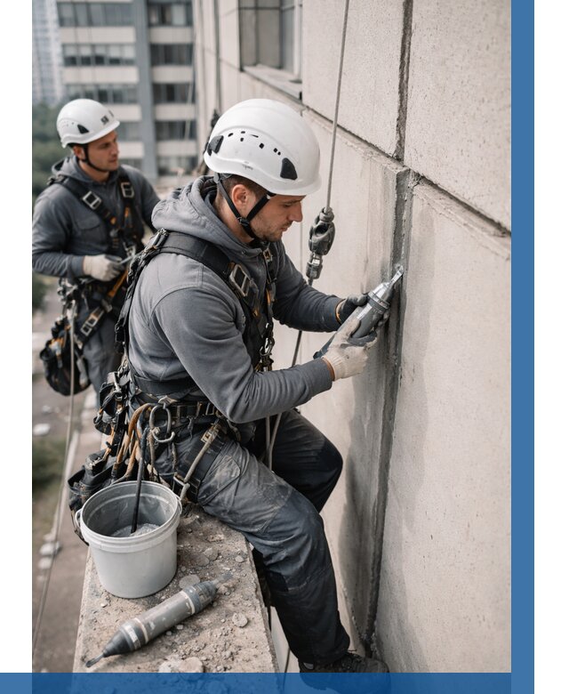 Ремонт деформационных швов здания в Краснотурьинске от 1063 р. | ВЫСОТНИК-Кту