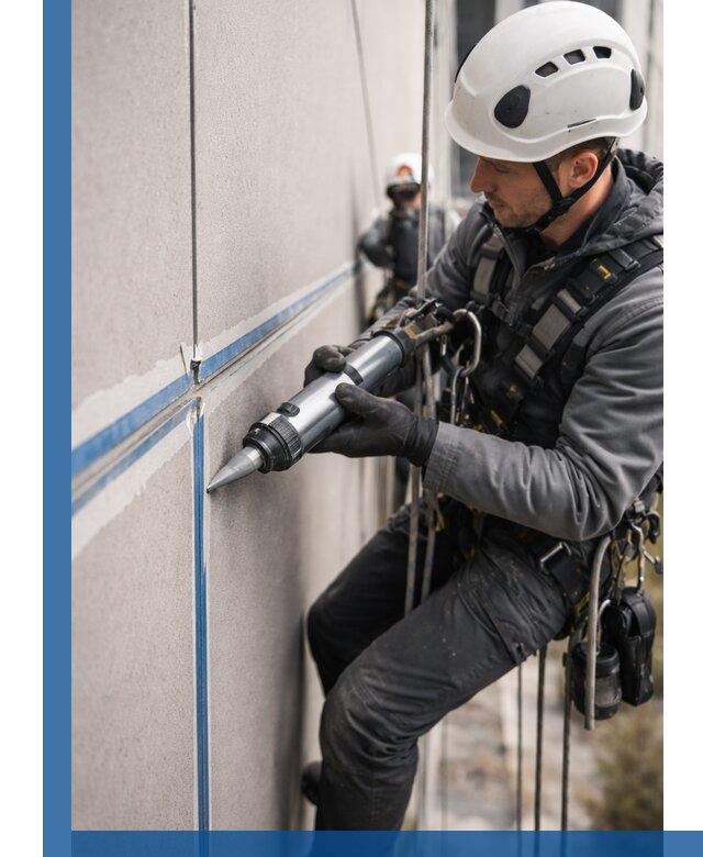 Герметизация стыков фасадных панелей в Краснотурьинске качественно и быстро