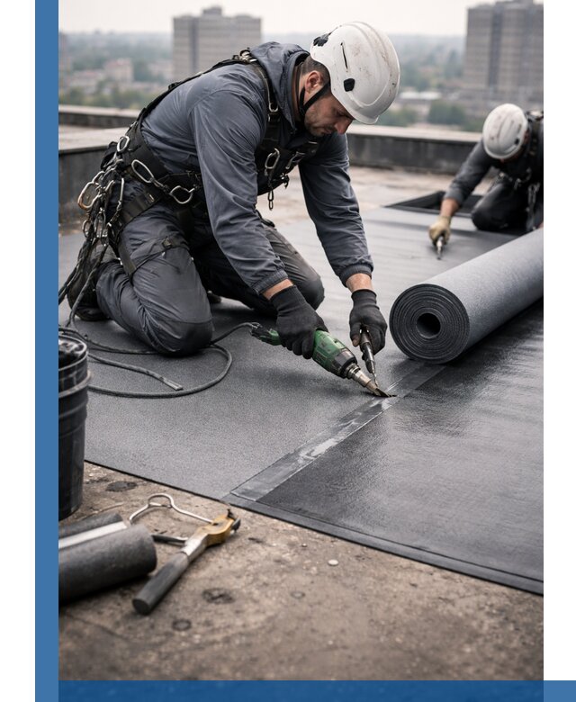 Ремонт мягкой кровли в Краснотурьинске с выездом промальпинистов