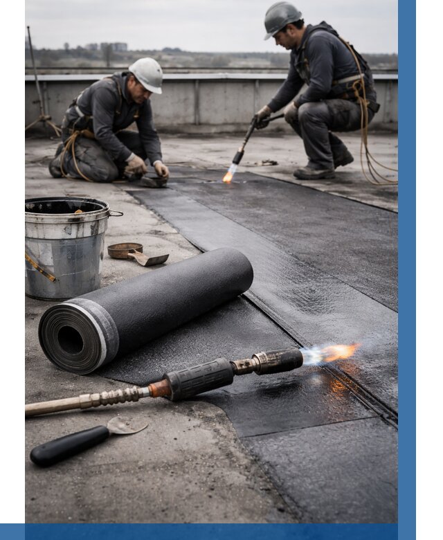 Ремонт рулонной кровли в Краснотурьинске от 691 р. | ВЫСОТНИК-Кту