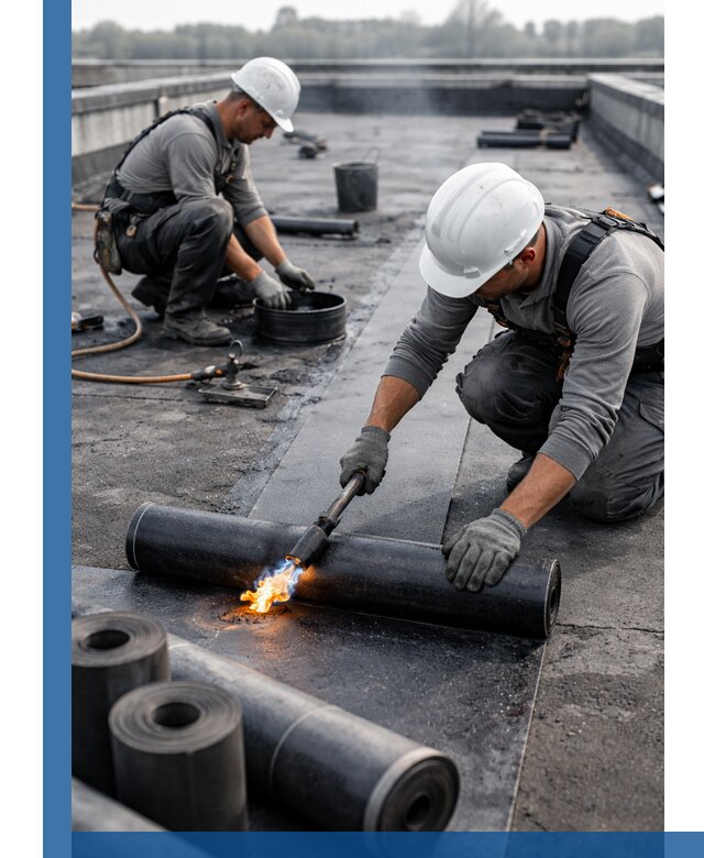 Ремонт рулонной кровли в Краснотурьинске герметизация и восстановление