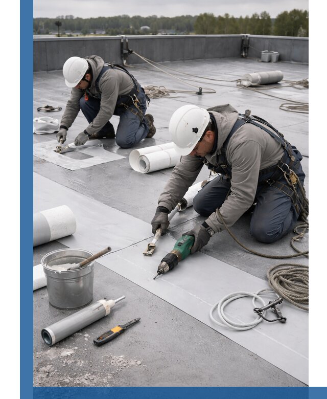 Ремонт мембранной кровли в Краснотурьинске качественно и с гарантией