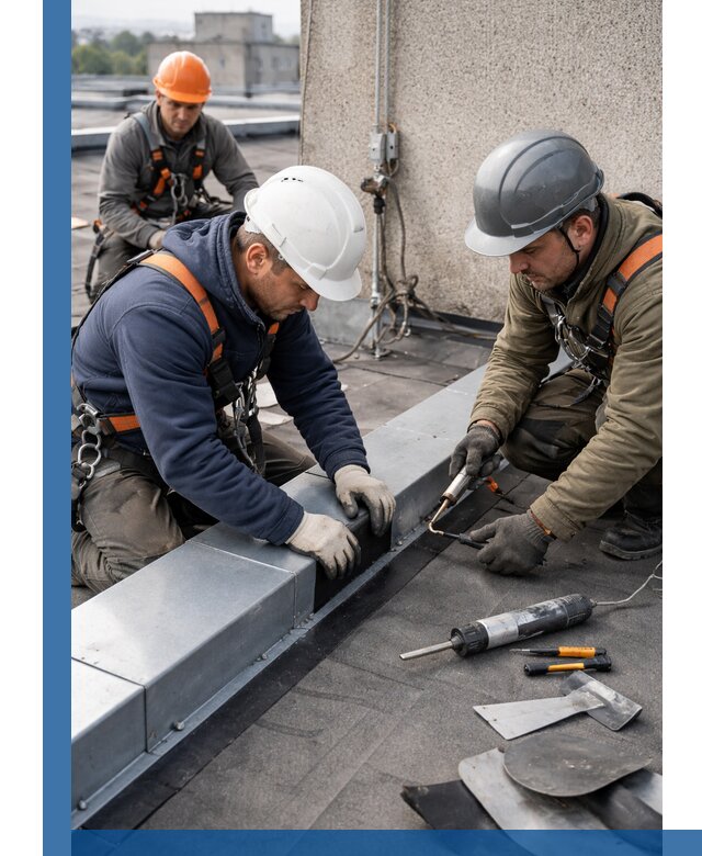 Ремонт кровельных примыканий в Краснотурьинске профессионально