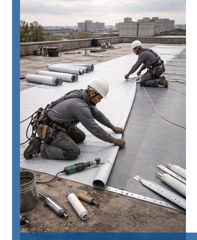 Монтаж мембранной кровли в Краснотурьинске для промышленных зданий