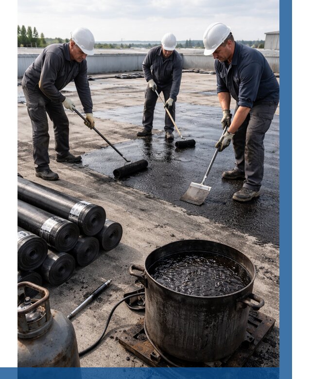 Гидроизоляция кровли мастикой в Краснотурьинске от 638 р. | ВЫСОТНИК-Кту