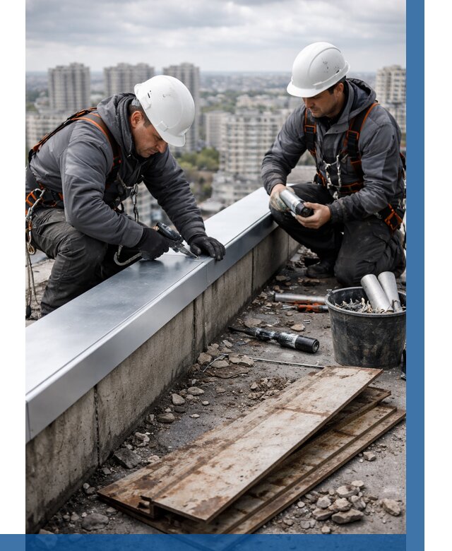 Замена парапетных крышек под ключ в Краснотурьинске от 1276 р. | ВЫСОТНИК-Кту