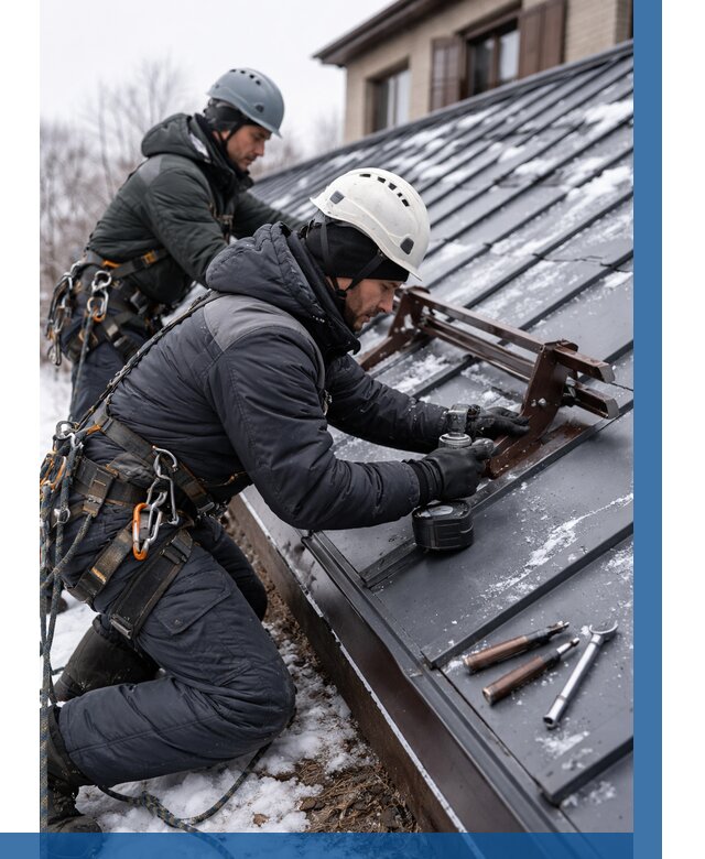 Монтаж снегозадержателей в Краснотурьинске от 478 р. | ВЫСОТНИК-Кту