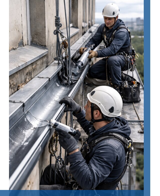 Ремонт водосточных желобов в Краснотурьинске от 6911 р. | ВЫСОТНИК-Кту