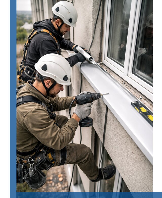 Профессиональный монтаж оконных отливов и отведения воды в Краснотурьинске