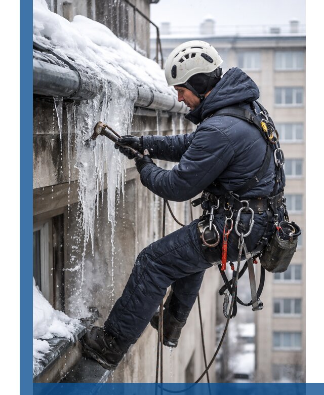 Удаление наледи и чистка водостоков в Краснотурьинске оперативно и безопасно