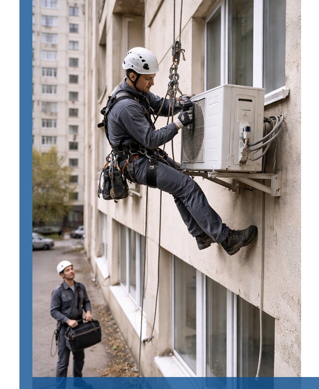 Демонтаж внешнего блока кондиционера в Краснотурьинске профессионально