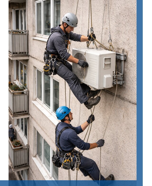 Перенос внешнего блока кондиционера в Краснотурьинске от 9570 р.| ВЫСОТНИК-Кту