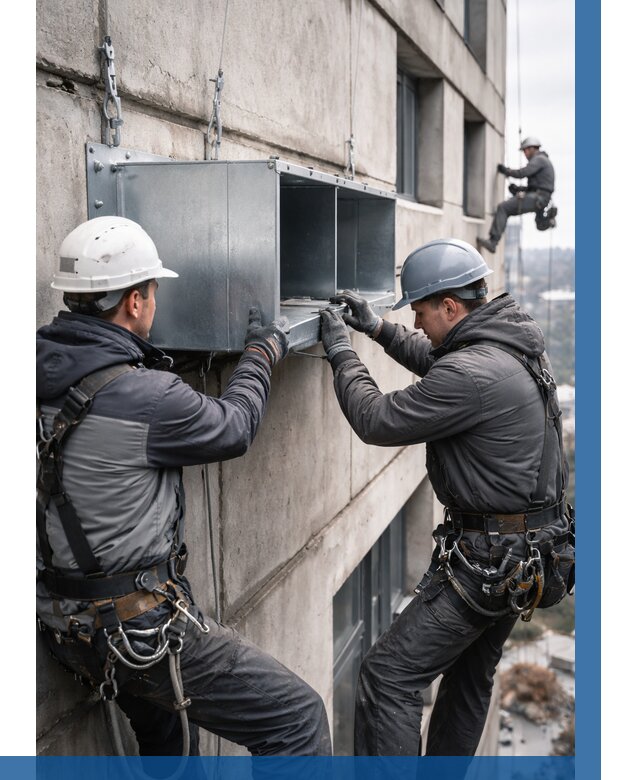 Монтаж вентиляционных коробов в Краснотурьинске от 3190 р. | ВЫСОТНИК-Кту