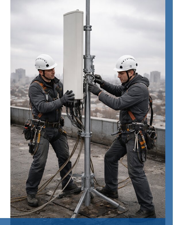 Монтаж антенн связи на крыше в Краснотурьинске от 9038 р. | ВЫСОТНИК-Кту