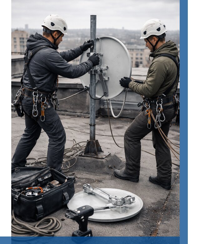 Демонтаж антенн на крыше в Краснотурьинске от 4785 р. | ВЫСОТНИК-Кту