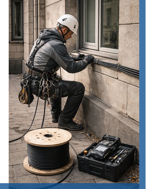 Прокладка оптоволоконного кабеля в Краснотурьинске от 851 р. | ВЫСОТНИК-Кту