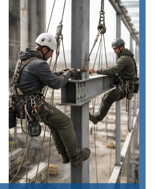 Монтаж металлоконструкций на высоте в Краснотурьинске от 3722 р. | ВЫСОТНИК-Кту
