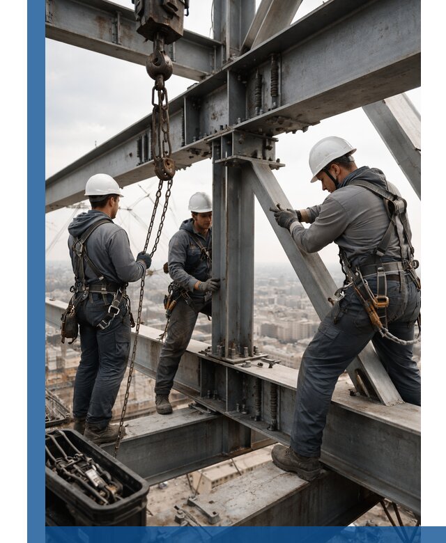 Профессиональный монтаж металлоконструкций на высоте в Краснотурьинске