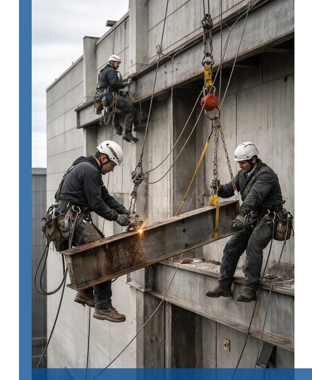 Демонтаж металлоконструкций на высоте в Краснотурьинске под ключ