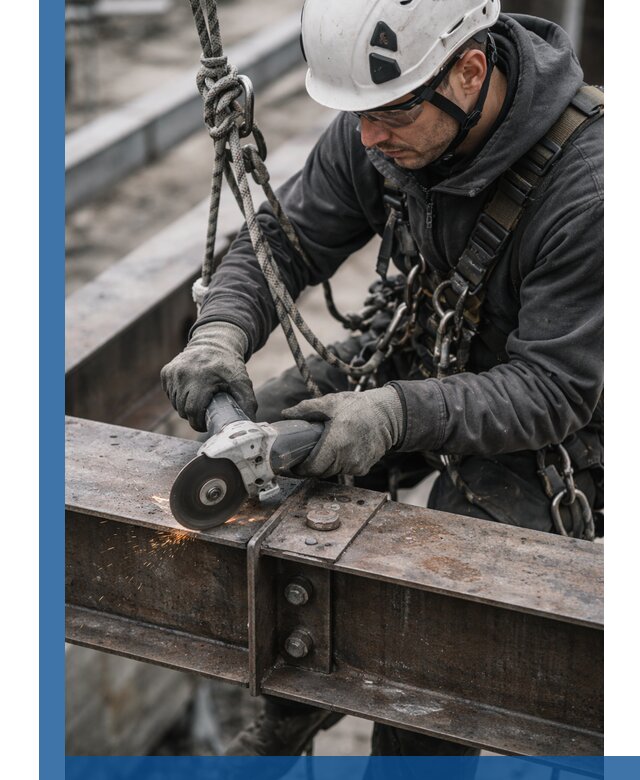 Резка металла на высоте в Краснотурьинске для зданий и конструкций