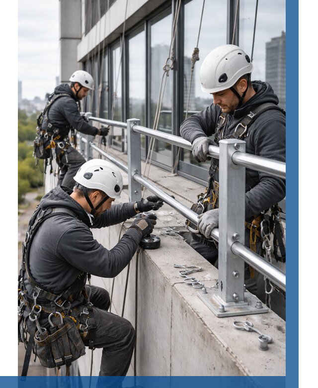Монтаж ограждений на высоте в Краснотурьинске, от 1276 р. | ВЫСОТНИК-Кту