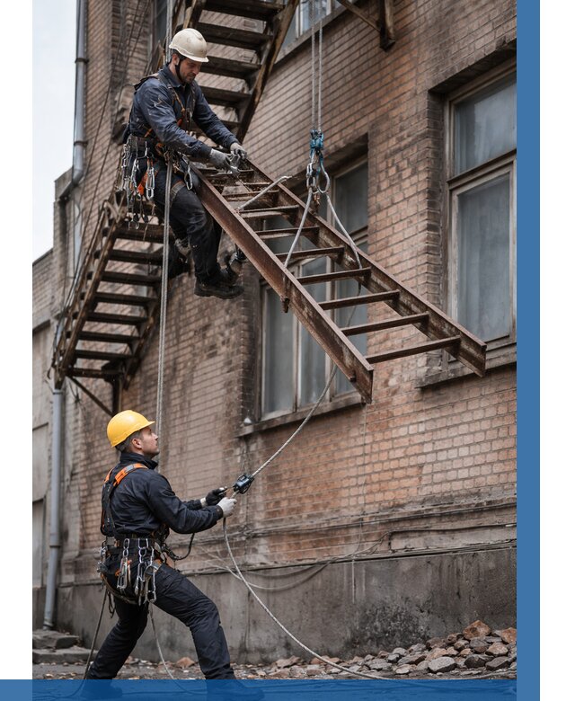 Демонтаж пожарной лестницы в Краснотурьинске от 12760 р. | ВЫСОТНИК-Кту