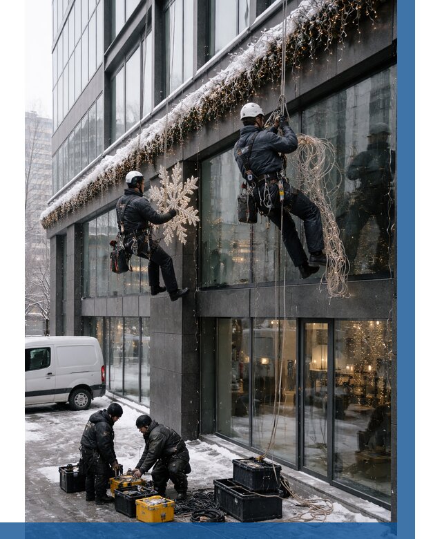 Демонтаж новогоднего оформления в Краснотурьинске от 5848 р. | ВЫСОТНИК-Кту