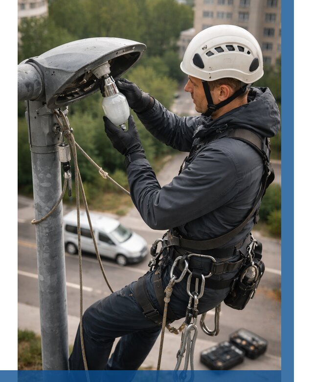 Замена ламп на высоте в Краснотурьинске от 2658 р. | ВЫСОТНИК-Кту