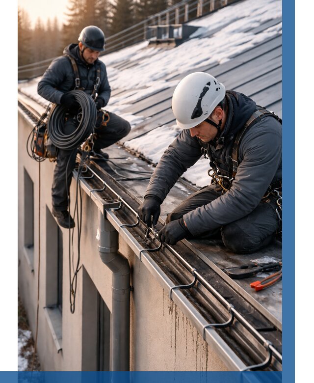 Монтаж греющего кабеля на кровле в Краснотурьинске от 478 р. | ВЫСОТНИК-Кту