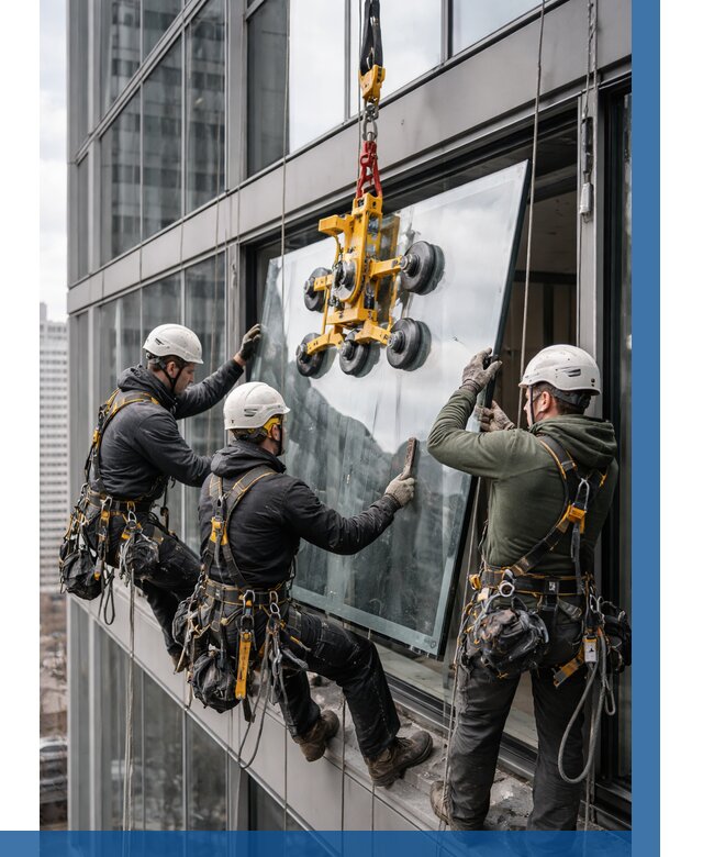 Фасадное остекление зданий под ключ в Краснотурьинске от 10633 р. | ВЫСОТНИК-Кту